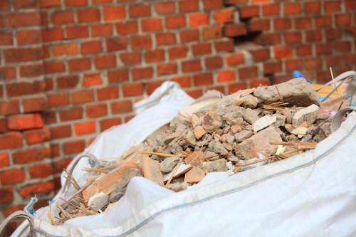 Clearance team working in a flat